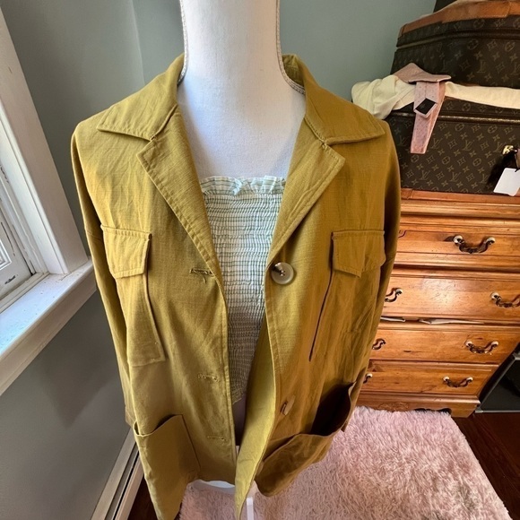 𝅺zara mustard jacket size M nwt - Picture 3 of 9